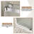 60"Wx76"H Double Sliding Frameless Shower Door,3/8" Clear Fluted Glass,304 Stainless Steel Hardwares-110369211