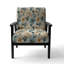 Fauteuil d'appoint rembourré Sandy Beige et bleu Hydrangea Tranquility VI
