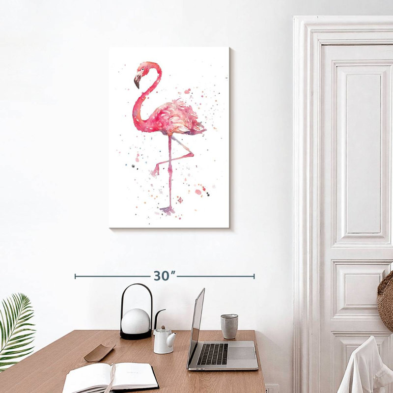 Brampt A Flamingo's Fancy, H 30 po x l 20 po