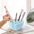 Lotus Pod Ceramic Flower Frog Flower Vase Ikebana Bowl With Stem Holder Floral Arrangement Frog For Table Decorative Flower Holder For Fresh Or Dried Bouquets Kenzan Vase Pot Container (blue)