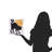 10" x 10" Black Cat Moonlight Hooked Throw Pillow