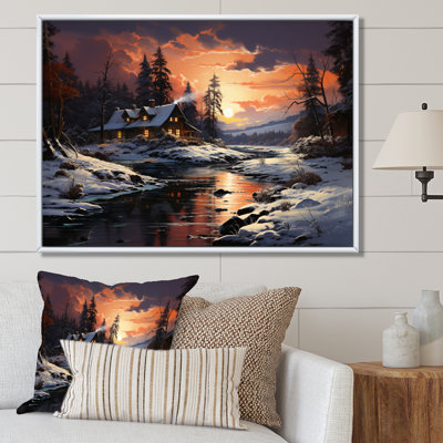 Winter Glow II - paysages, impressions sur toile