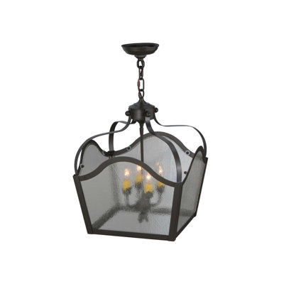 4 - Light Glass Chandelier