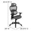 Chaise de bureau avec inclinaison synchro, appui-tête réglable, soutien lombaire et accoudoirs pivotants-57177987