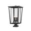 Luminaire fixe à pilier fixe 4 lumières H 32 po Staton