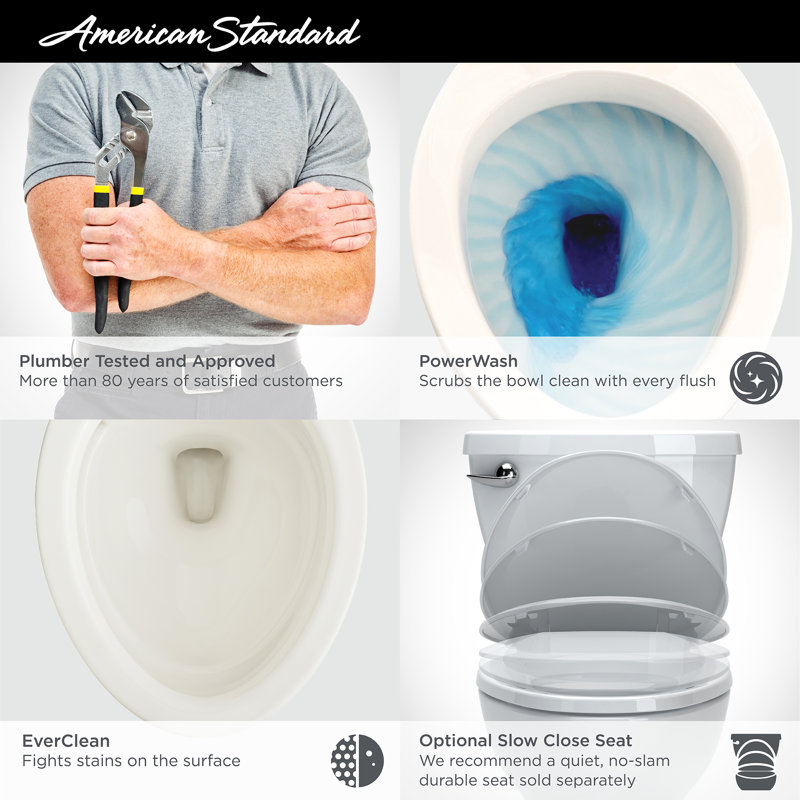 Toilette allongée à double chasse à double chasse avec EverClean (siège non inclus), Lin