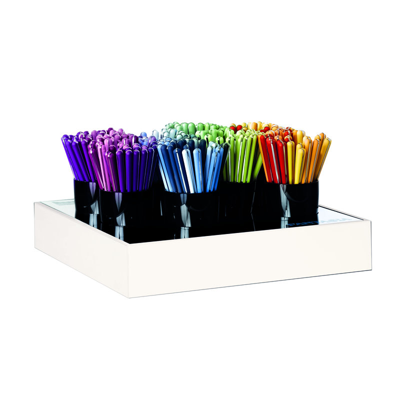 Plateau Canape, L 16,5 po x P 16,5 po, Noir / blanc