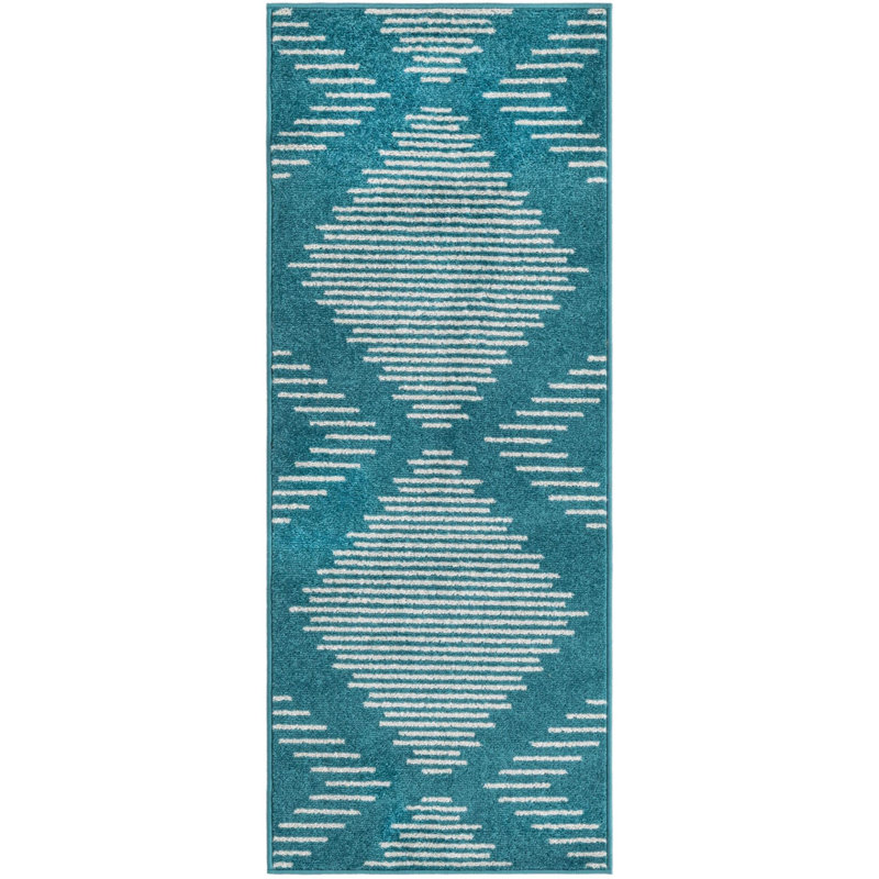 Geometric Indoor Rug, Runner 2' x 5'