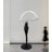 Contemporary Arch Sphere Human Sculpture Floor Light Decor