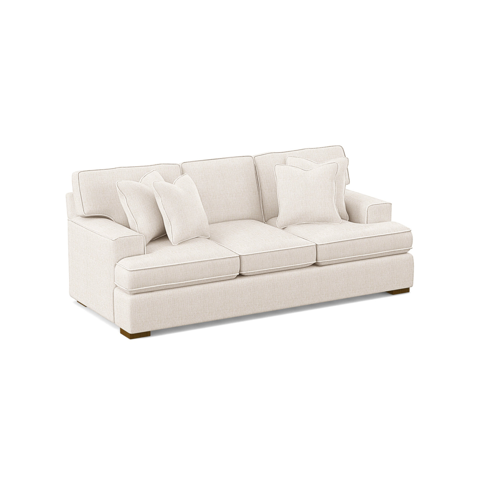 Sadie 97'' Sofa, White Sugar Performance; 0863-91, Havana Finish