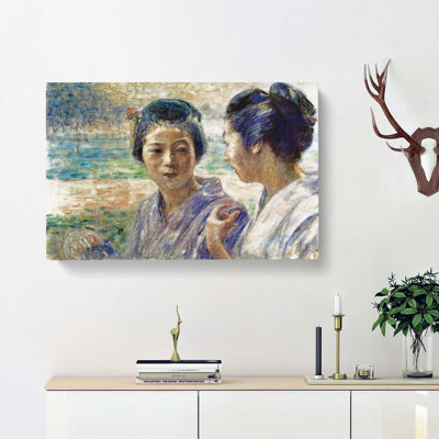 A Stroll by Fujishima Takeji - Wrapped Canvas Painting