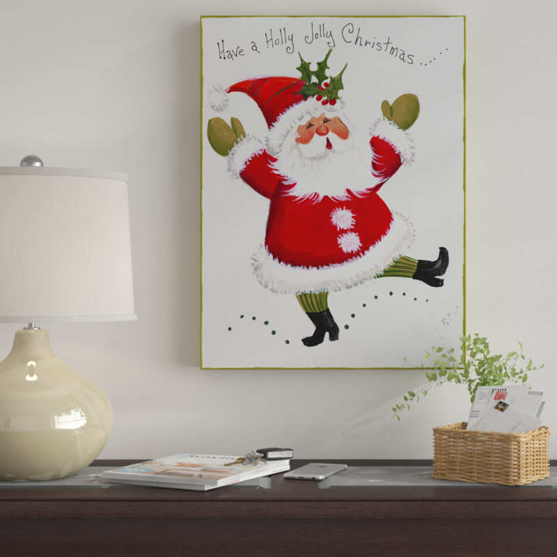 « a a holly jolly christmas », art sur toile, H 32 po x l 24 po x P 2 po