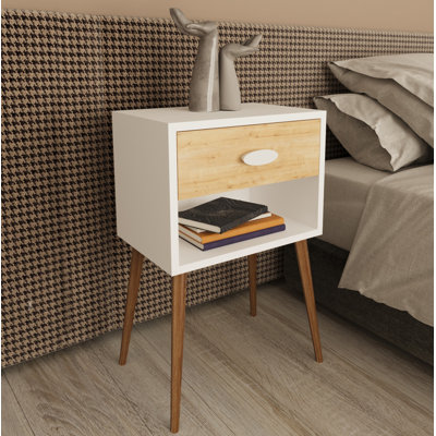 Salamonia 45cm W Manufactured Wood Bedside Table