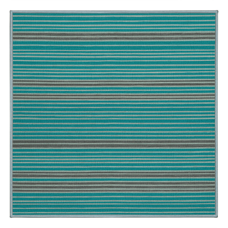  Tapis lavable rayé gris clair Aqua, Rectangulaire 2 pi x 3 pi