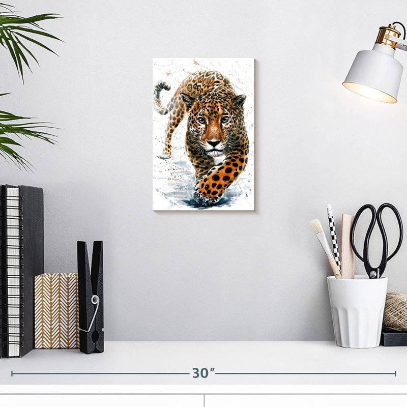 Brampt Wildcat Leopard, 12" H x 8" W