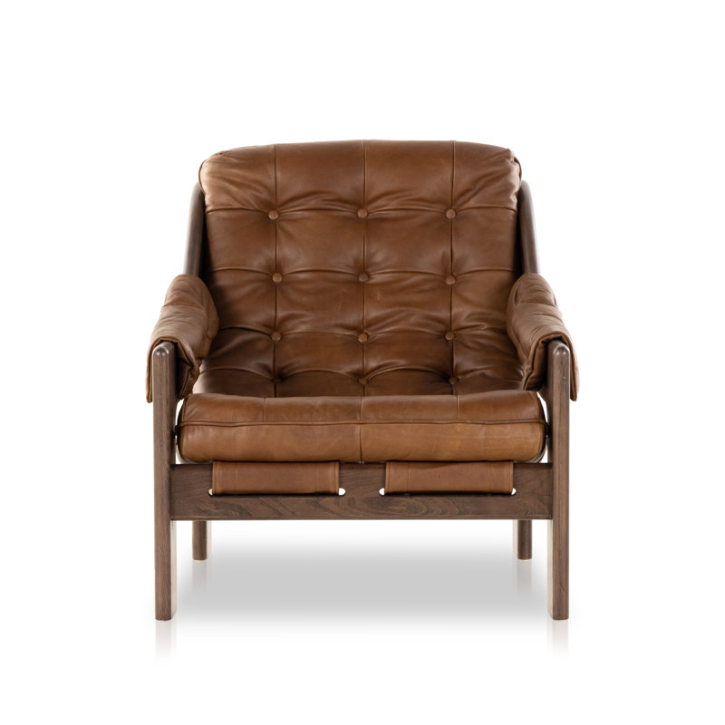Kensington Chair - Heirloom Sienna/Terra Brown, Heirloom Sienna Genuine Leather, Terra Brown Ash