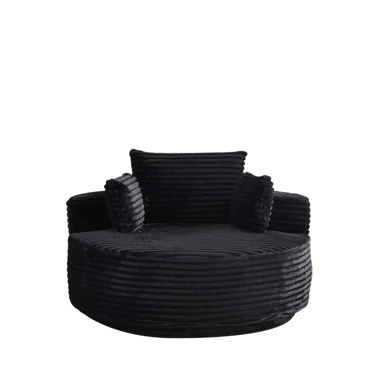 Canapé Chesterfield 57 po en velours noir pour le salon, canapé 2 places capitonné avec accoudoirs roulés et tête de clou pour le salon, la chambre à coucher, le bureau, un appartement, deux coussins