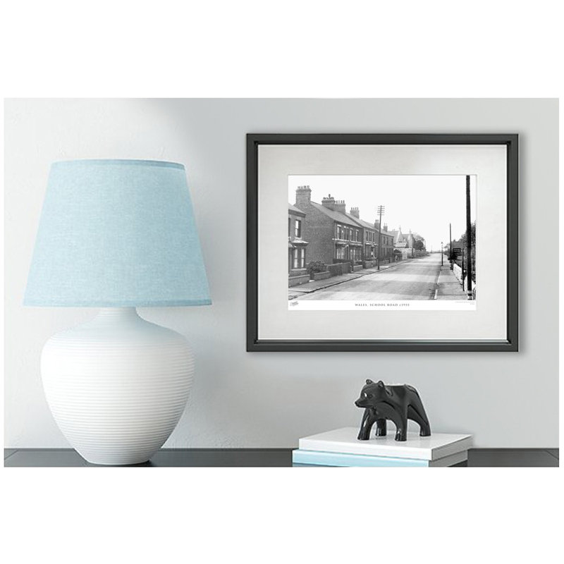 Wales, School Road C1955 by Francis Frith - Single Picture Frame Print, 28cm H x 36cm W x 2.3cm D