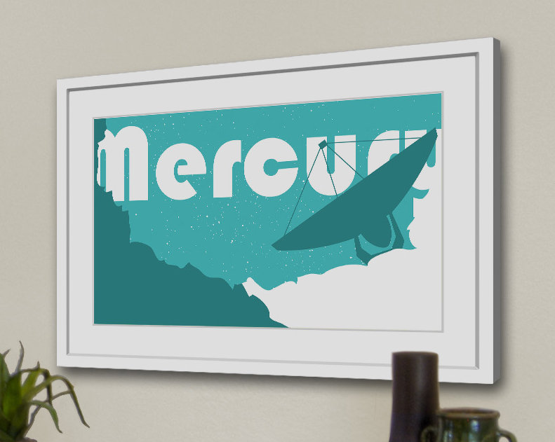 Mercury - Print on Canvas, 61cm H x 91cm W x 3.81cm D