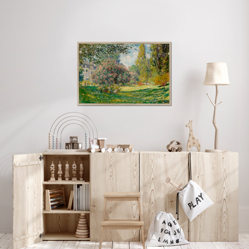 Landscape-The Parc Monceau by Claude O. Monet - Wrapped Canvas Painting, 65cm H x 95cm W x 2.3cm D
