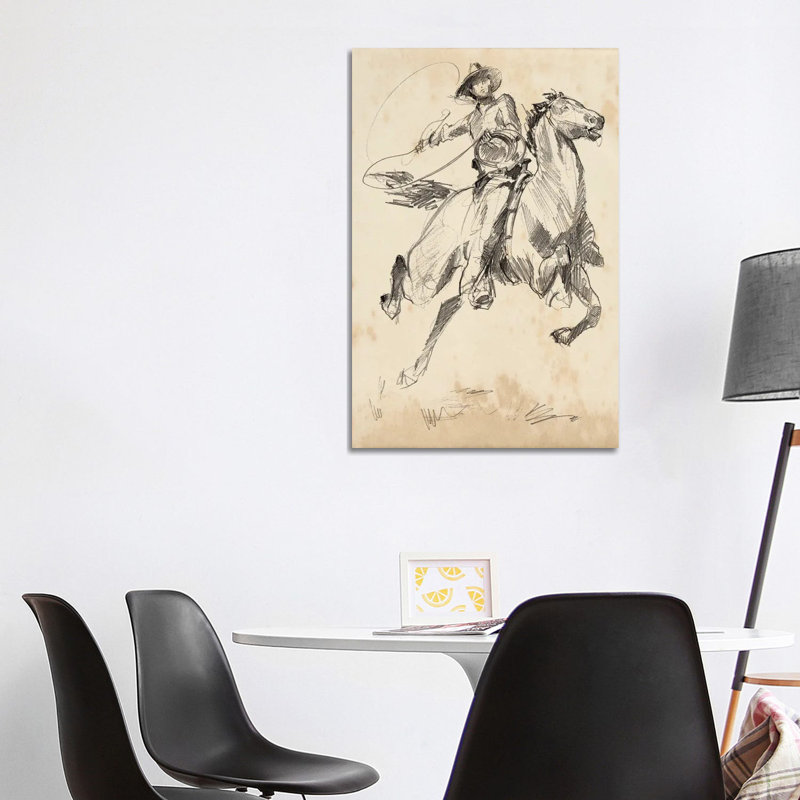 King of the Rodeo I 1 Piece Wrapped Canvas Painting, 101.6 cm H x 66.04 cm W x 1.91 cm D