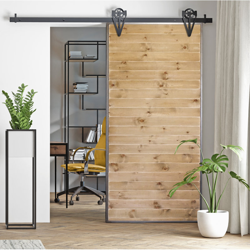 Taliyah Solid Pine Sliding Door Primed, Walnut