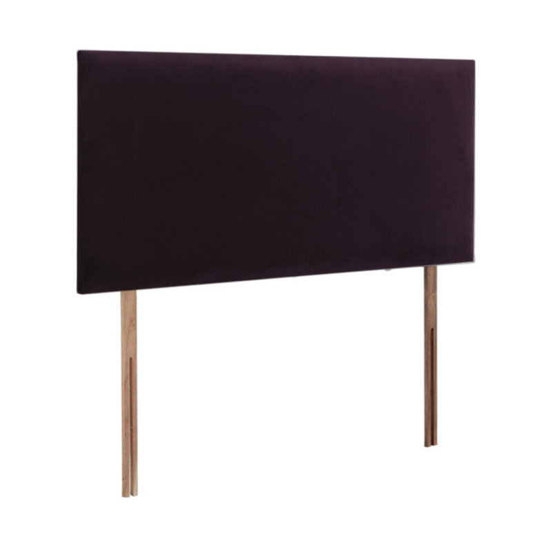 Bedford Upholstered Headboard, Plum, Velvet, Small Double (4')