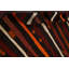 Tapis noir / orange / rouge en laine fabriqué à la main Annedörte Kilim