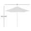 Parasol de marché en aluminium de 9 pieds Camry-1301063183