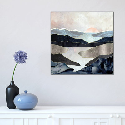 Blue Mountain Lake - Graphic Art Print