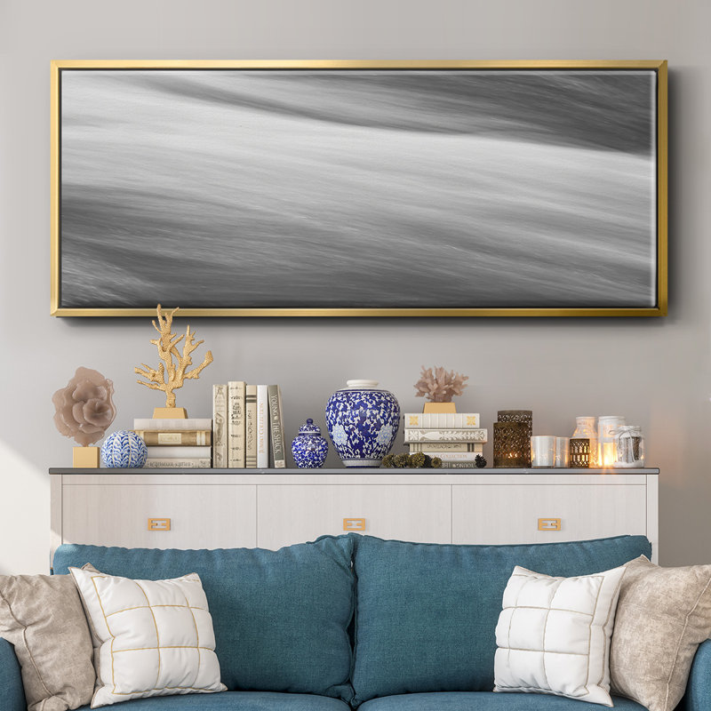 Panneau noir et blanc VI - Toile avec cadre