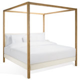 Graciella Boucle King Canaopy Bed