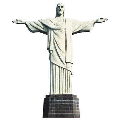 Statue du Christ Rédempteur, Rio de Janeiro, Brésil, carton