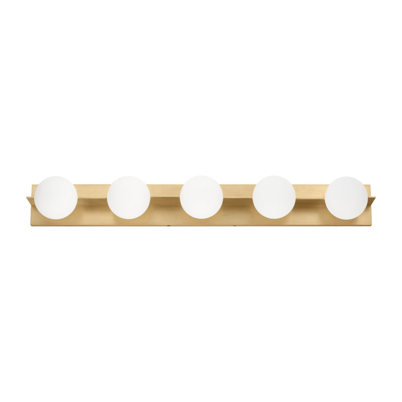 Orbel 5 - Light Bath Bar, Natural Brass