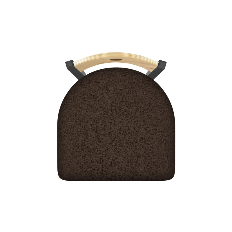 Tabouret pivotant Voltaire, Chêne naturel, Étain, Siège de café Rein / finition érable naturel