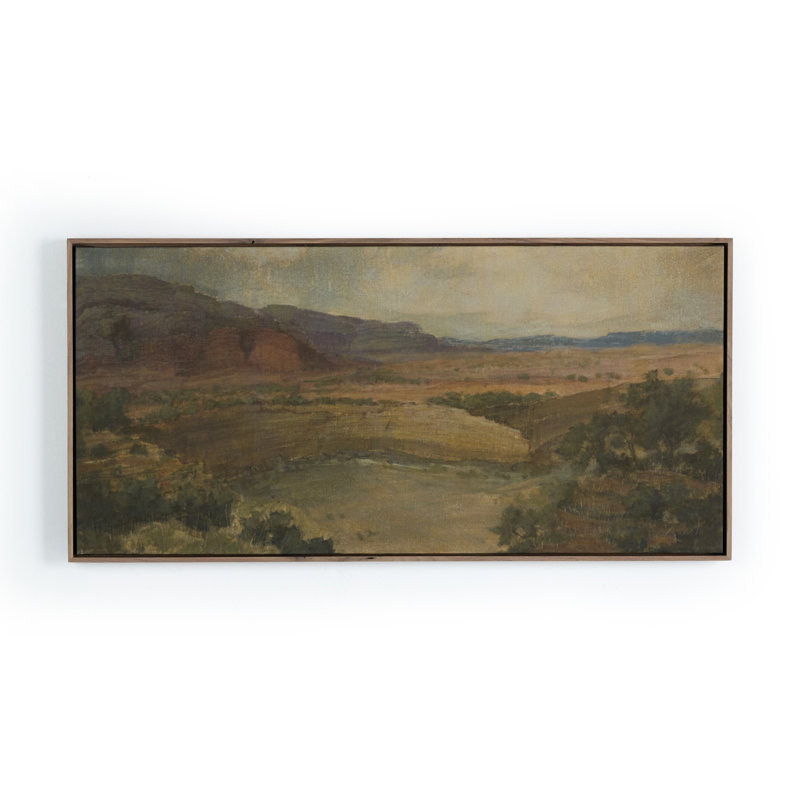 Desert Hues II Painting by Aileen Fitzgerald, 19.5" H x 40" W