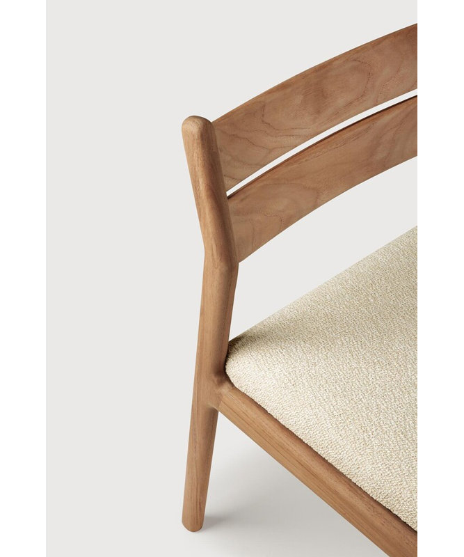 Jack Outdoor Dining Side Chair, Beige