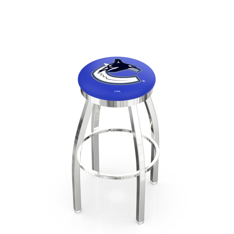 Tabouret pivotant très haut NHL, Vancouver Canucks, Chrome, Très grand (siège d'une hauteur de 36 po)