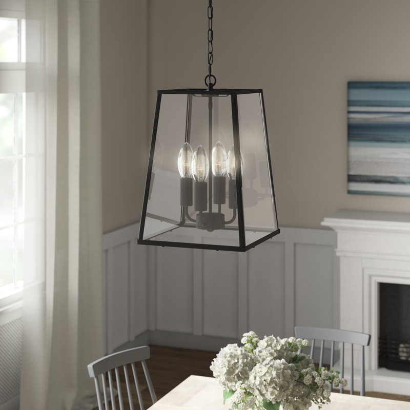 Ascencio 4 - Light Black Lantern Pendant