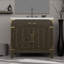 Meuble-lavabo simple en chêne brun 36 po X P 22 po D