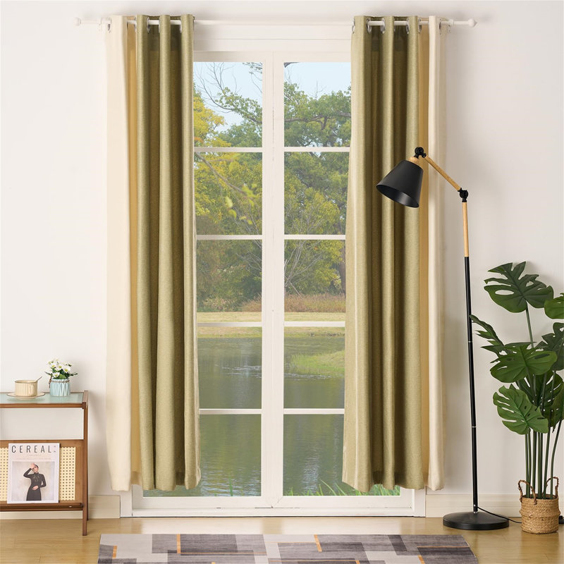 Natural Curtain Track/Rail, 132cm H x 9.8cm W x 9.8cm D