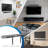 Mount-It Black Swivel Wall Mount for Screens Holds up to 17.8 Lb.
