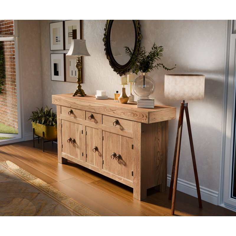 Josiane 3-drawer 5-door Solid Wood Sideboard