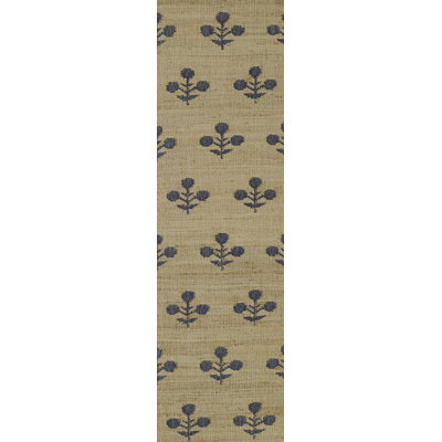 Tapis bleu en laine tissé à la main Erin Gates par Momeni Orchard Bloom