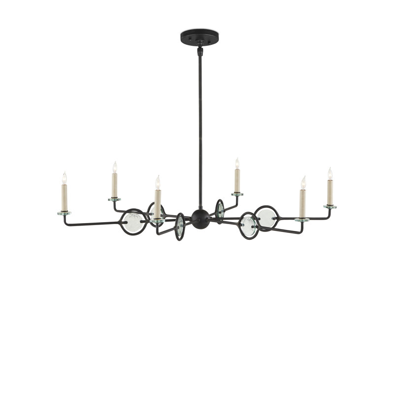 Lustre classique à 6 lumières de style bougie Privé