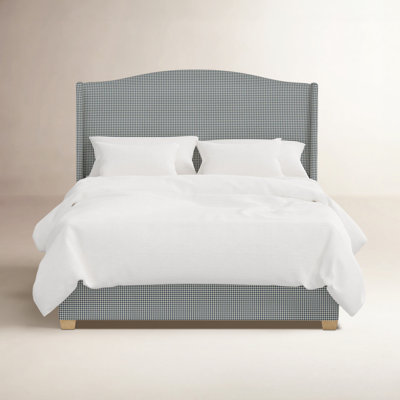 Upholstered Wingback Bed