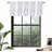 Alarise  Floral  Blackout Kitchen Valances for Windows Bedroom Living Room Rod Pocket Farmhouse Tree Branch Short Topper 1 Panel-1493402941