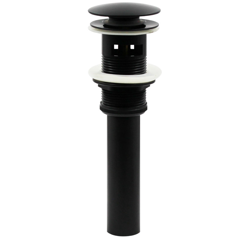 2.6'' W Pop-Up Bathroom Sink Drain, Matte Black