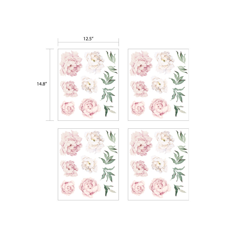 Petits autocollants auto-adhésifs en vinyle, Rose