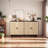 Aera Rattan 62.2'' Sideboard with 4 Doors，Storage Cabinet-1613956279